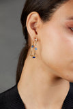 Cerulean Blue Gemstones Hoops