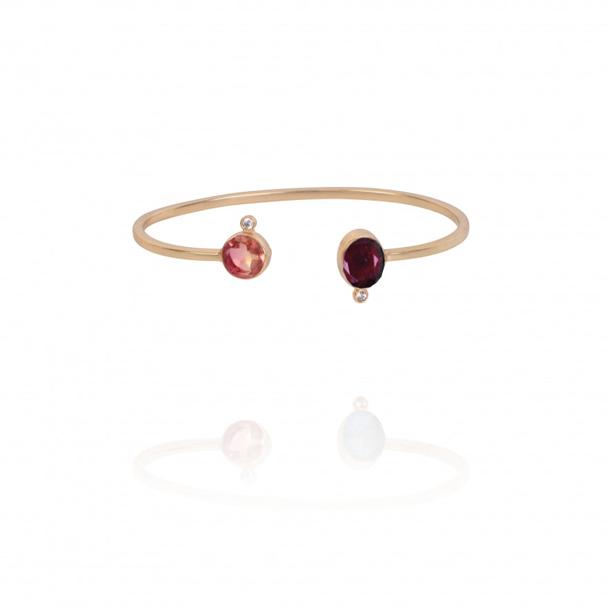 Rouge Two Stone Cuff