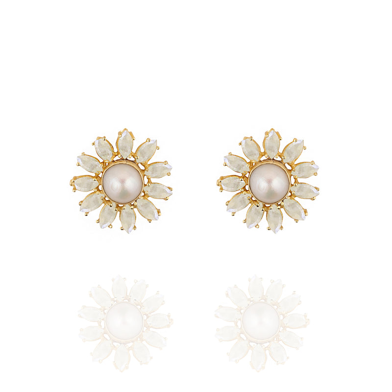 Ivory Blossom Studs
