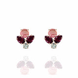 Rouge 4 Stone Cluster Studs