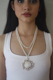 Ivory Solar Druzy Statement Necklace