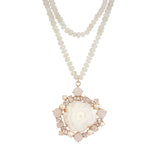 Ivory Solar Druzy Statement Necklace