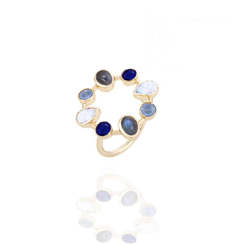 Cerulean Circular Ring