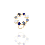 Cerulean Circular Ring