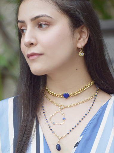 Cerulean Lapis Lazuli Necklace