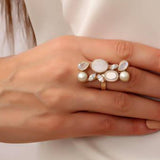 Ivory Statement Pearl Ring
